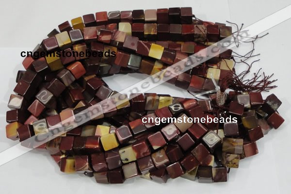 CMK71 15.5 inches 10*10mm cube mookaite gemstone beads wholesale