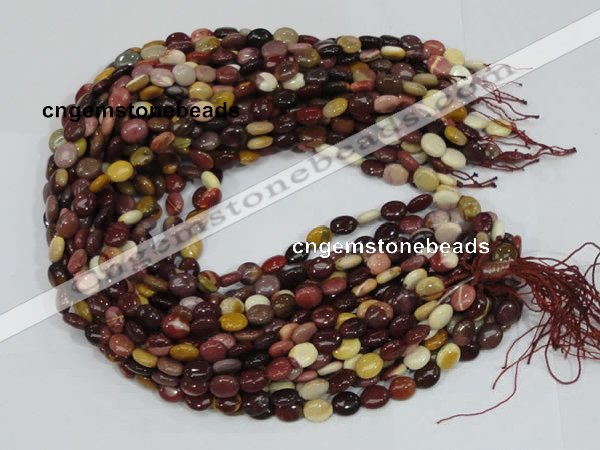 CMK73 15.5 inches 8*10mm oval mookaite gemstone beads wholesale