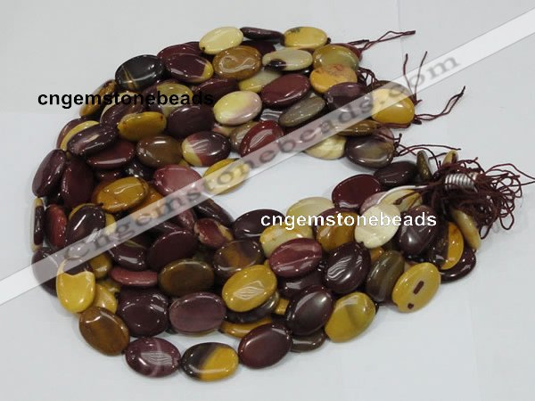 CMK74 15.5 inches 10*15mm oval mookaite gemstone beads wholesale