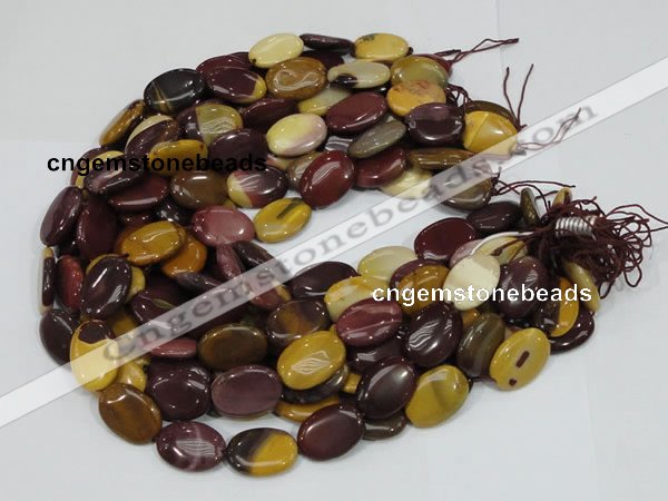 CMK75 15.5 inches 18*25mm oval mookaite gemstone beads wholesale