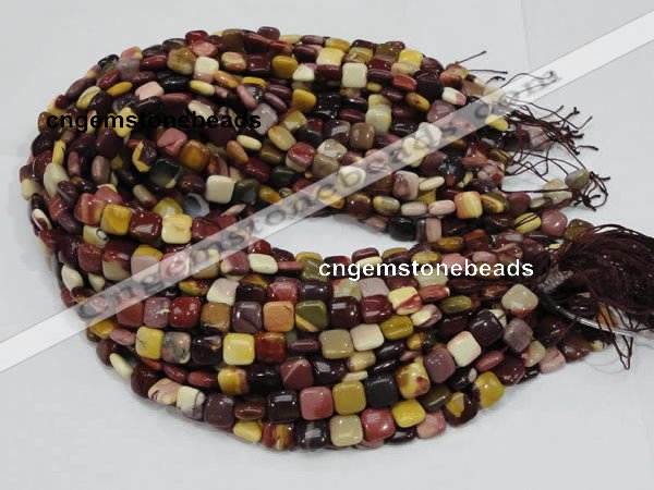 CMK77 15.5 inches 10*10mm square mookaite gemstone beads wholesale