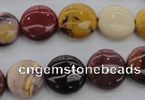 CMK87 15.5 inches 15mm flat round mookaite beads wholesale