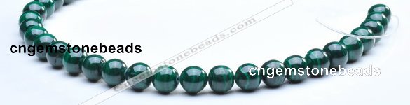 CMN06 10mm round A grade natural malachite  beads wholesale