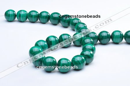 CMN08 14mm A grade round natural malachite beads wholesale