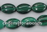 CMN103 15.5 inches 12*16mm oval natural malachite beads wholesale