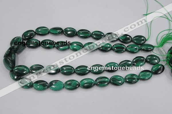 CMN104 15.5 inches 13*18mm oval natural malachite beads wholesale