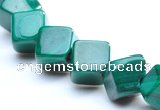 CMN11 A grade 4*4mm cubic natural malachite beads wholesale