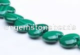 CMN115 15.5 inches 12*12mm heart natural malachite beads