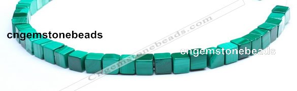 CMN15 A grade 8*8*8mm cube natural malachite beads Wholesale