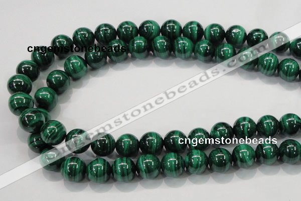 CMN154 AA grade 14mm round natural malachite beads Wholesale