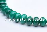 CMN16 A grade 4*6mm roundel natural malachite beads Wholesale