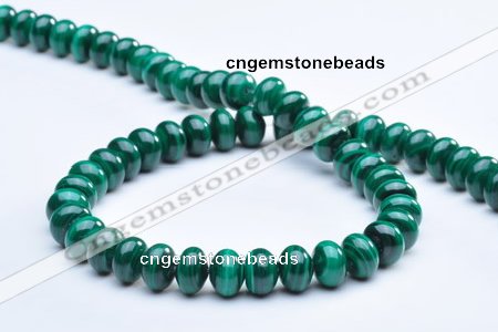CMN17 A grade 6*8mm roundel natural malachite beads Wholesale