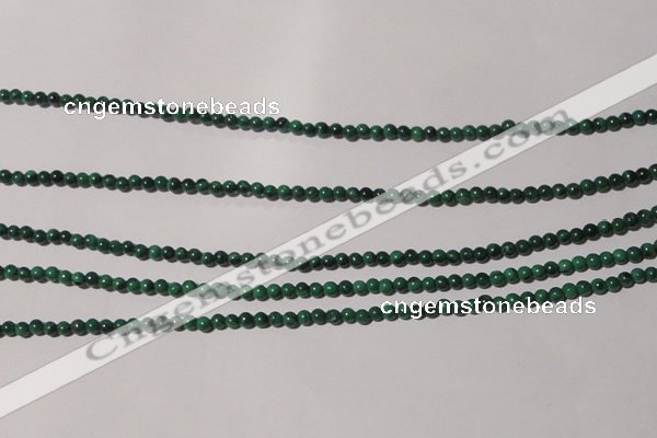 CMN200 15.5 inches 2mm round natural malachite beads wholesale