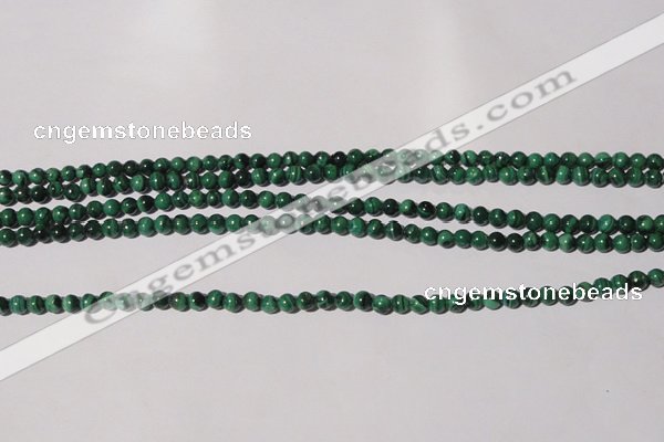 CMN202 15.5 inches 4mm round natural malachite beads wholesale