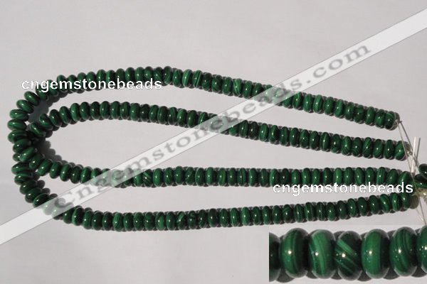 CMN206 15.5 inches 5*9mm rondelle natural malachite beads wholesale