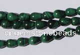 CMN217 15.5 inches 6*8mm teardrop natural malachite beads wholesale