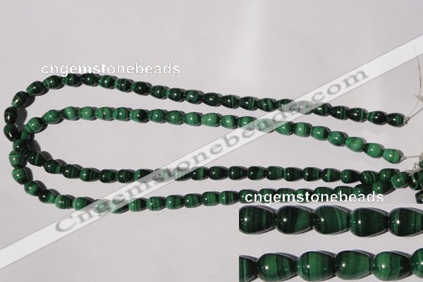 CMN218 15.5 inches 7*9mm teardrop natural malachite beads wholesale