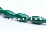 CMN22 6*14mm rice A grade natural malachite beads wholesale