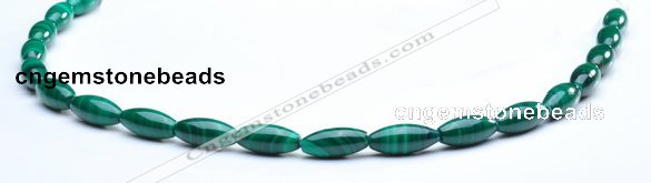 CMN22 6*14mm rice A grade natural malachite beads wholesale