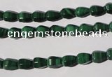 CMN229 15.5 inches 5*7mm faceted teardrop natural malachite beads