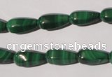 CMN230 15.5 inches 7*15mm faceted teardrop natural malachite beads