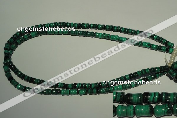 CMN232 15.5 inches 6*9mm bone natural malachite beads wholesale