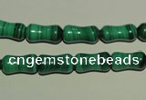 CMN233 15.5 inches 6*12mm bone natural malachite beads wholesale