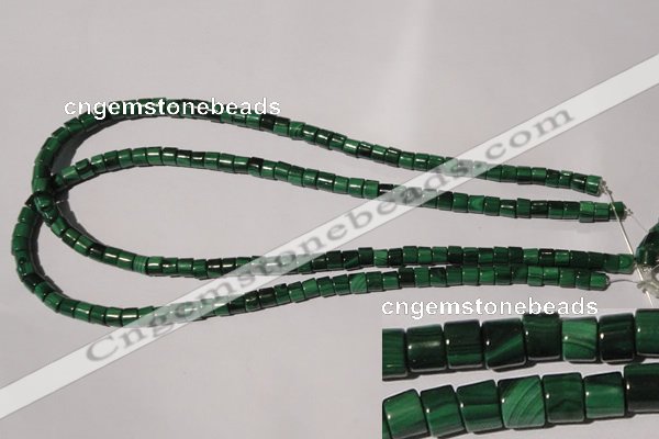 CMN235 15.5 inches 4*6mm heishi natural malachite beads wholesale