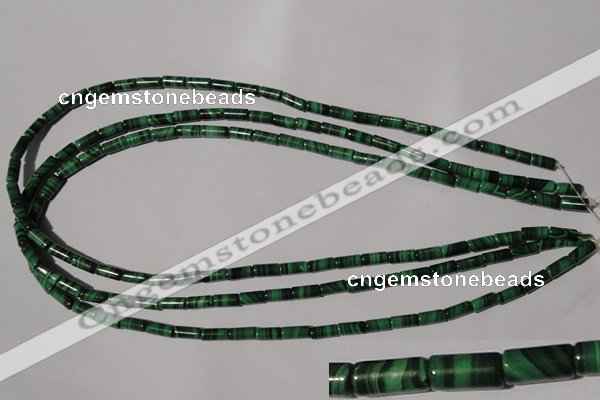 CMN237 15.5 inches 4*8mm tube natural malachite beads wholesale