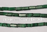 CMN240 15.5 inches 4*8mm faceted tube natural malachite beads