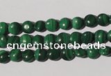 CMN250 15.5 inches 6mm flat round natural malachite beads wholesale