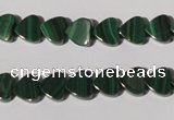 CMN261 15.5 inches 8*8mm heart natural malachite beads wholesale