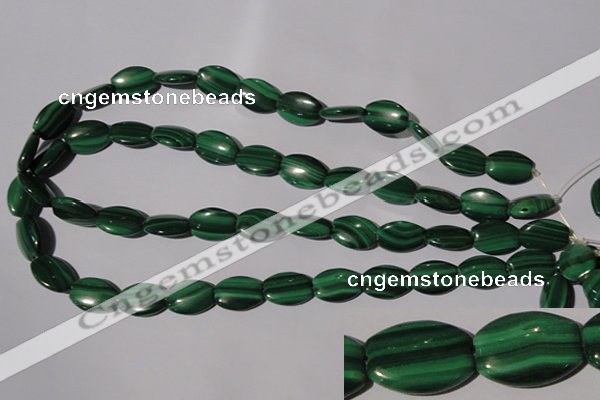 CMN267 15.5 inches 12*16mm flat drum natural malachite beads wholesale