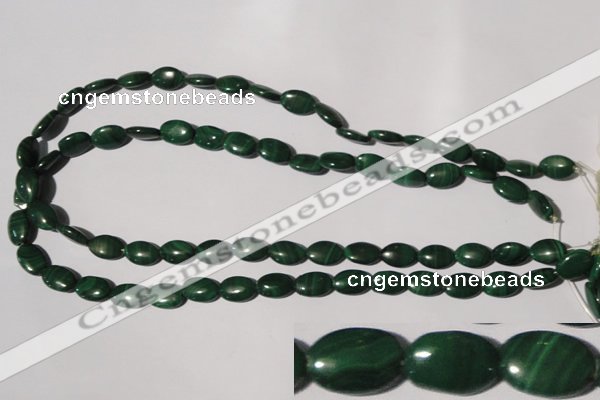 CMN270 15.5 inches 8*12mm oval natural malachite beads wholesale