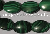 CMN274 15.5 inches 13*18mm oval natural malachite beads wholesale