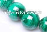 CMN28 AB grade 16mm round natural malachite beads Wholesale