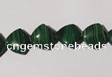 CMN290 15.5 inches 12*12mm trapezoid natural malachite beads