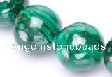 CMN30 AB grade 20mm round natural malachite beads Wholesale