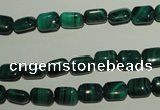 CMN300 15.5 inches 6*8mm rectangle natural malachite beads wholesale