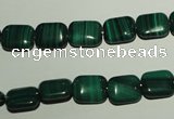 CMN302 15.5 inches 8*10mm rectangle natural malachite beads wholesale