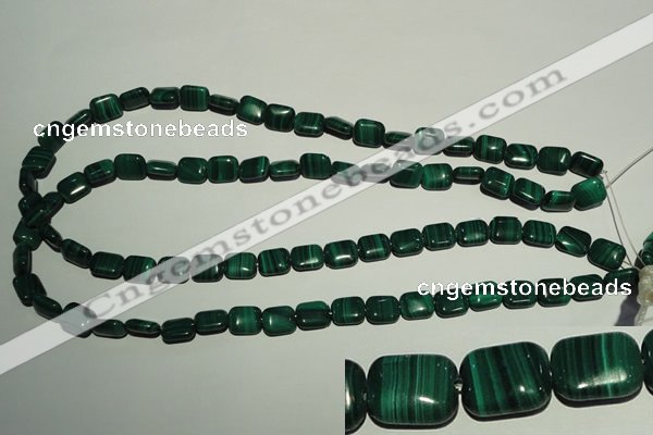 CMN302 15.5 inches 8*10mm rectangle natural malachite beads wholesale