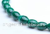 CMN31 6*9mm rice A grade natural malachite beads wholesale