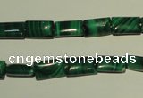 CMN311 15.5 inches 6*10mm rectangle natural malachite beads wholesale