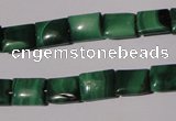 CMN312 15.5 inches 8*10mm rectangle natural malachite beads wholesale