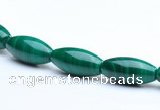 CMN32 8*12mm rice A grade natural malachite beads wholesale