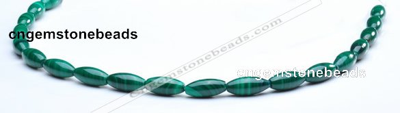 CMN32 8*12mm rice A grade natural malachite beads wholesale