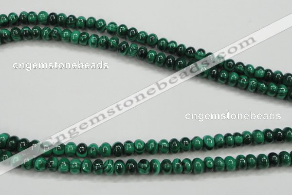 CMN400 15.5 inches 4*6mm rondelle natural malachite beads wholesale