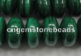 CMN402 15.5 inches 6*10mm rondelle natural malachite beads wholesale