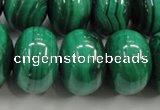 CMN403 15.5 inches 8*12mm rondelle natural malachite beads wholesale