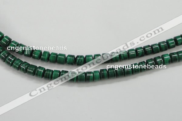 CMN408 15.5 inches 5*6mm tyre natural malachite beads wholesale